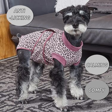 Тіло для собак після операції, тілечко для собак після кастрації/стерилізації, дихаюча тканина, захист від витікання ран, для собак, для сук, для рудих, зелений L (рожевий, середній)