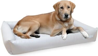 Ортопедичне ліжко для собак Starter Visco M, 100 x 75 см, з штучної шкіри. Ліжко-софа для собак, м'яке собаче ліжко