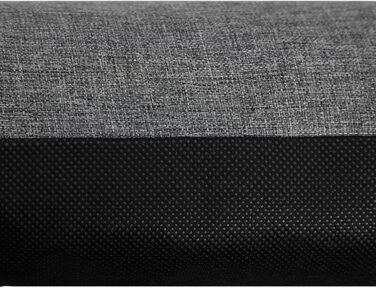 Крісло-ліжко для собак великих та середніх порід - зручне лежак для тварин, водонепроникне, 92x73 см (XL, чорний з сірим)