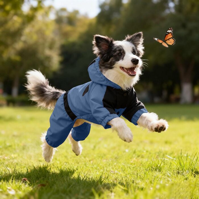 Зимовий теплий костюм для ляльки (43 см) з капюшоном, 4 ноги