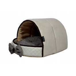 Ліжко-тунель для собак та котів SjestaPupila XXL (50x65 см), м'яка лежанка-будинчок