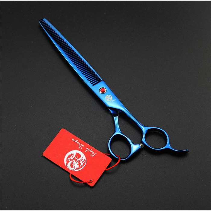 Професійний набір для стрижки тварин Purple Dragon: титанові ножиці для собак та котів (20.3 см), з сумкою