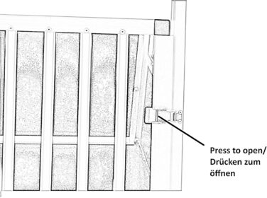 Транспортна переноска для собак DOGHEAD Ecoline, 70x60x50 см, алюмінієва, чорний/срібний колір
