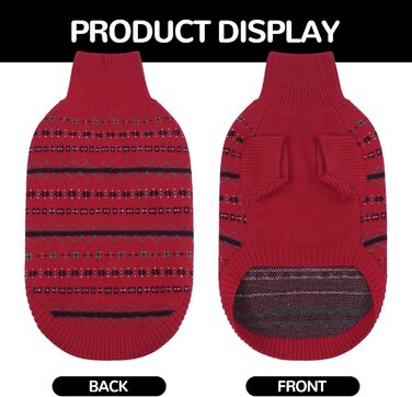 Теплий пуховик для собак великих порід від Atag, м'який зимовий пуховик для собак, дихаючий, з трикотажним коміром, одяг для собак для хлопчиків та дівчаток, морський колір, розмір X-Small, червоний