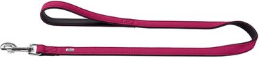 Повідок для собак HUNTER SOFTIE, штучна шкіра, з ручкою, 1,5×110 см, малиновий