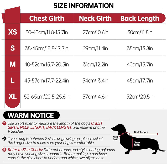 Зимовий теплий куртка для собак - для такс, водонепроникний, з захистом живота та отвором для повідка - червоний