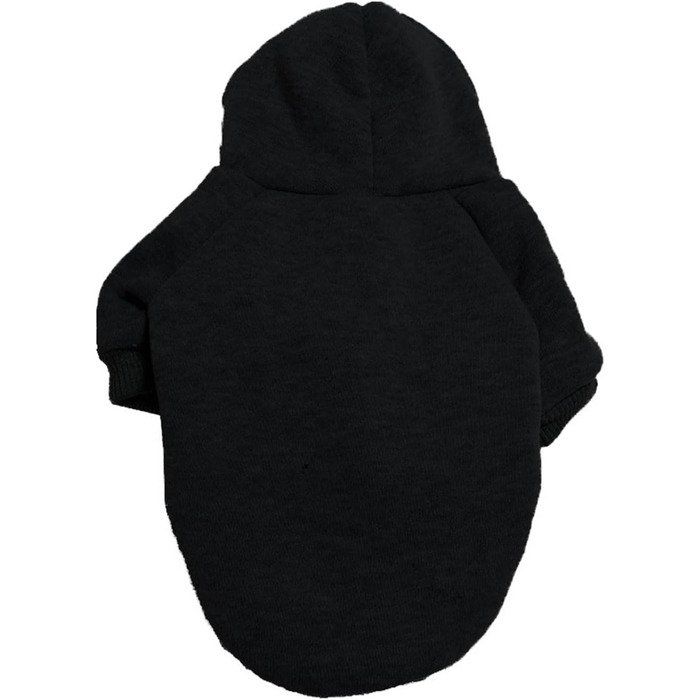 Зимовий теплий пуховик-толстовка для собак, чорний, розмір L