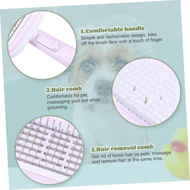 Гребінець для видалення шерсті Happyyami Tierhaarentfernungskamm – щітка для котів та собак