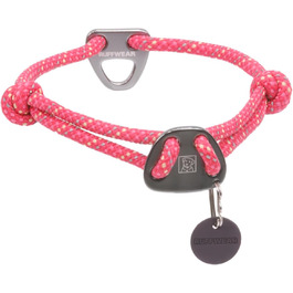 Ошийник Ruffwear Knot-a-Collar для середніх собак, регульований, міцний, з альпіністського шнура, розмір M (36–50 см), рожевий Fireweed Pink