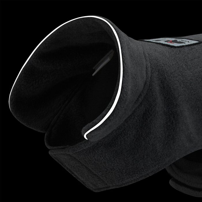 Зимовий пуловер для собак з поларфлісу (сірий, M) - теплий одяг для собак