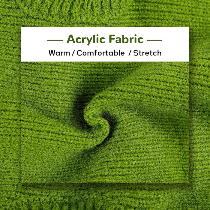 Теплий в'язаний пуловер для собак великих порід Hjumarayan, зелений XXL (обхват грудей 70 см, довжина спини 52 см)