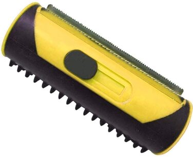 Щітка для тварин 3-в-1 для собак та котів: видалення шерсті, самоочищення, для довгої та короткої шерсті (жовта)