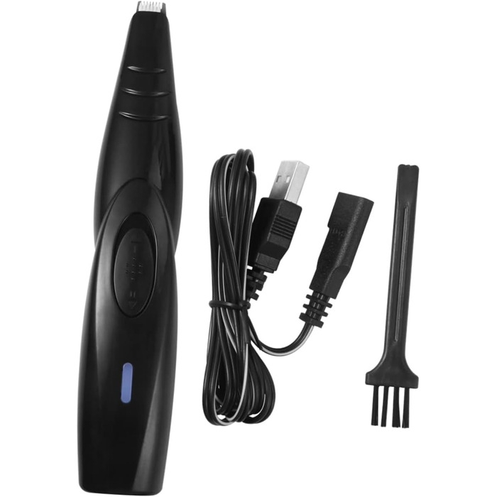 UKCOCO Тример для собак та котів: безпечний електричний триммер для стрижки подушечок лап, без олії, чорний