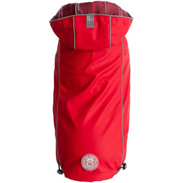 Жовтий дощовик для собак середнього розміру ElatoFit - водонепроникний, розмір H 33 см