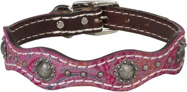 Шкіряний нашийник Weaver Leather Vintage Paisley, вінтажний дизайн