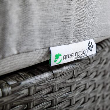 Greemotion лежанка для собак з дахом та подушкою, сірий колір, 79 x 83 x 56 см