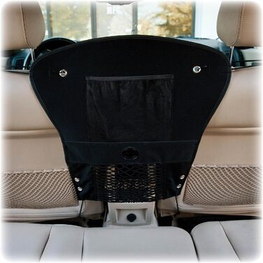 Сітчаста бар'єра для собак K&H Pet Products: безпека та комфорт у подорожах, чорна, 58 x 61 см