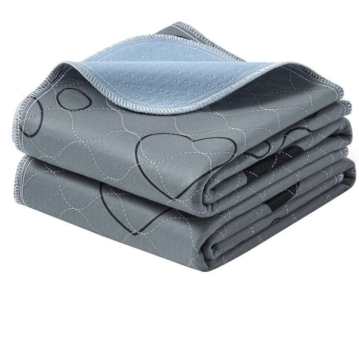 Підстилка для собак Feandrea, 2 шт., XXXL (183x183 см), сіра, витривала, з високою поглинаючою здатністю, нековзна, для дому