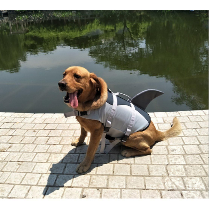 Світшот для собак HALAWAKA, професійний жилет для плавання, тренувальний одяг для тварин, з ручкою для підйому, косплей (XS, акула)