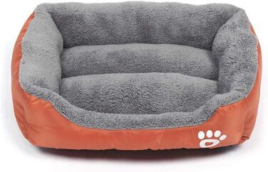 Крісло-ліжко для собак, крісло для собак, лежанка для собак, квадратна (XL, помаранчевий)