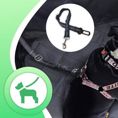 Автокрісло для собак Retoo: міцне, з сумкою, 60x50x44.5 см, чорне