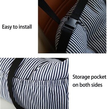 Крісло-ліжко для собак, тепле та пральне, з кишенею для зберігання