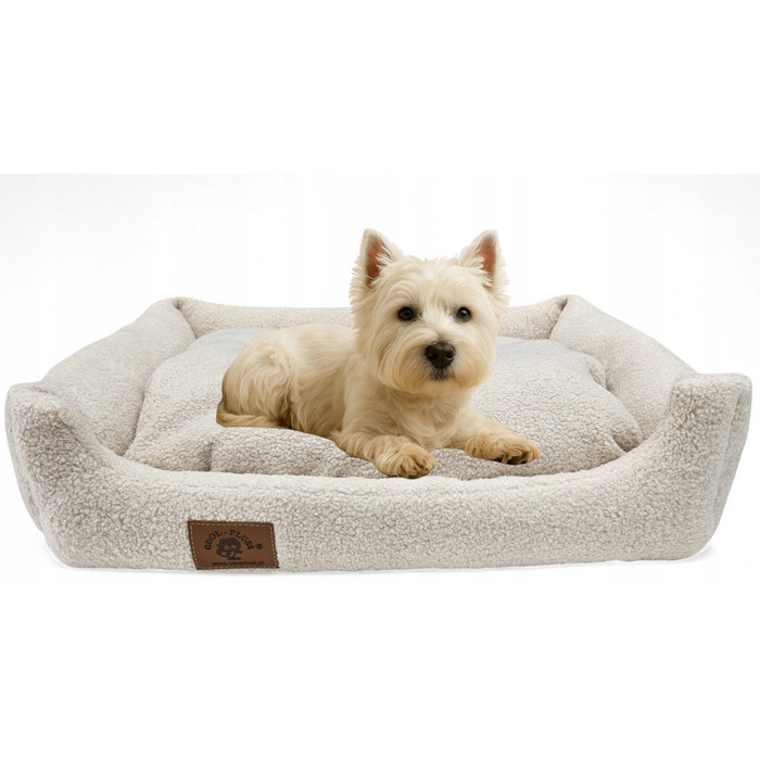 Лежак-диван для собак Odol-Plusz, бежевий, 70 см x 60 см
