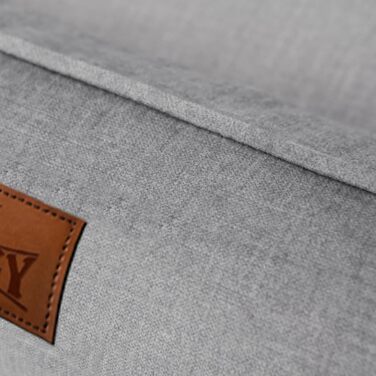 Крісло-ліжко для собак, ліжко для домашніх тварин, м'яке ліжко для собак, ліжко-матрац для собак, ліжко-софа для собак, XXL, 106 x 80 см, бежевий, екологічний льон