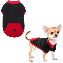 Світшот для маленьких собак Kooltail, з отвором для повідка, червоний, розмір XS