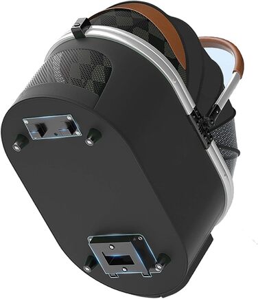 Візок для собак Fudajo 2в1, розкладний, з сумкою-переноскою, для собак та котів (чорний, до 15 кг)