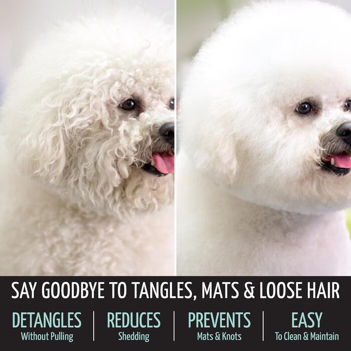 Щітка для собак та котів Classic Brush - якісна щітка з м'якою подушечкою та неслизькою ручкою | Mint, 10,5 x 6,5 см