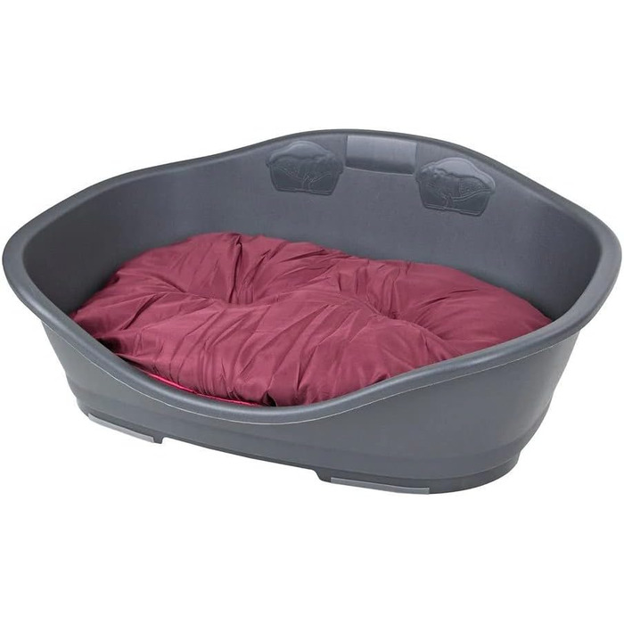 Корзина для собак Beeztees Sleeper 2, 55 см, антрацит, 68 × 47 см