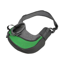 Сумка-переноска для тварин Natudeco, дихаюча сітчаста сумка через плече, сумка для собак, безпечна сумка з регульованим ременем для маленьких тварин, подорожі на відкритому повітрі (L)