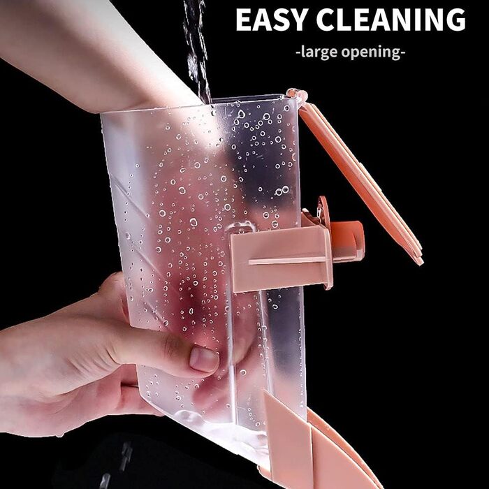 Миска для води для кроликів, свиней, хом'яків, шиншил, єнотів, дрібних тварин, 482 мл (Рожева, харчовий пластик)