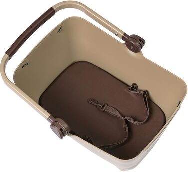 Кошик для велосипеда Basil Buddy, унісекс, дорослий, 22.5 x 22 x 43 см, коричневий