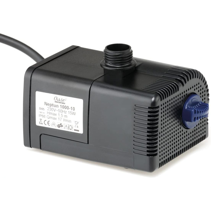 OASE Aquarius Universal 440 (5 Вт) - насос для фонтану, для вуличних і кімнатних фонтанів, статуй, 600 л/год