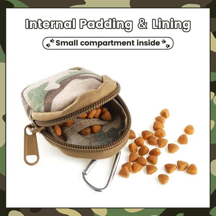 Сумка для ласощів для собак, 2 шт., сумка для дресирування собак, сумка для цуценят та собак з відділенням та карабіном