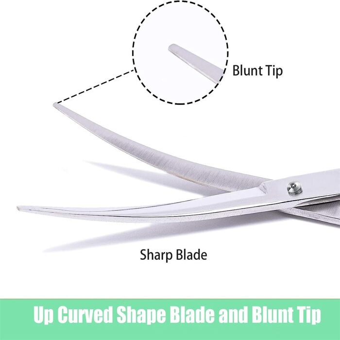 Професійна вигнута ножиця для грумінгу собак та котів, 6 дюймів, нержавіюча сталь