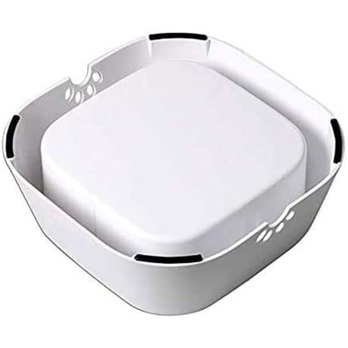 Миска для собак AOAPO 1,5 л, миска для корму без розбризкування, миска для собак та котів, сіра