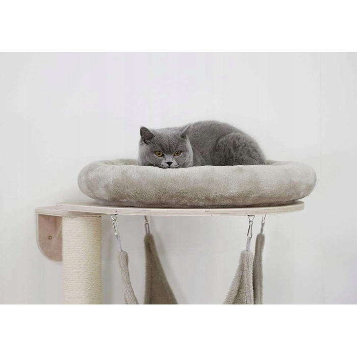 Високий когтеточка-комплекс із лежаком та стовпчиком для кігтів Kerbl, 101-160 см