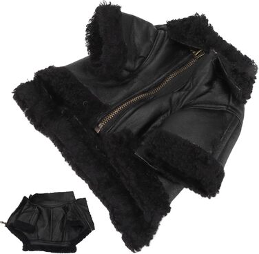 Зимовий теплий куртка для собак від TARSHYRY: шкіряна вітронепроникна модель для великих, середніх та маленьких собак. Стильний мотоциклетний одяг для тварин (XL)