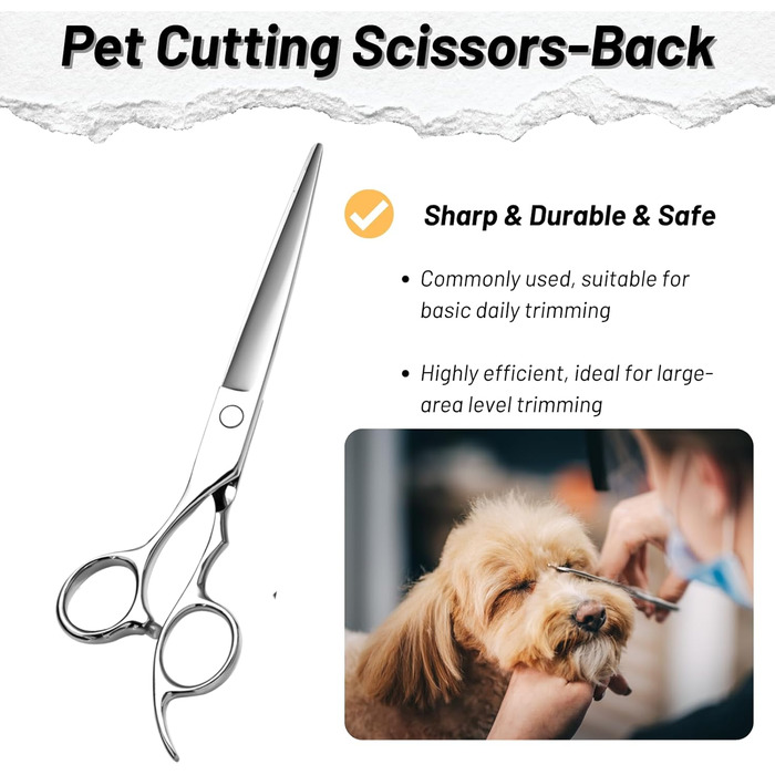 Професійна шерсть для собак 7 дюймів, японська сталь VG10, безшумна заточка, безпечна та гостра