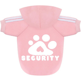 Худі для собак: стильний пуловер-кофта для маленьких, середніх собак, котів, чихуахуа, тедді. Теплий одяг на осінь/зиму, 3XL, рожевий колір