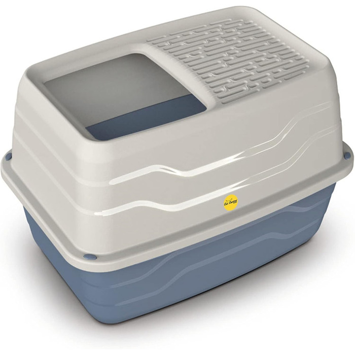 Лоток для котів Cat Centre Katzenklo XL з кришкою, Hop-In, Top Entry, сірий, 56 x 40 x 38 см