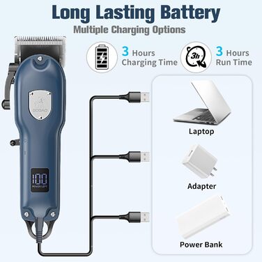 Машинка для стрижки собак, набір для грумінгу, бездротова машинка для стрижки шерсті собак для густої шерсті, тример для собак, тиха машинка для стрижки шерсті собак, тихий тваринний тример для собак, блакитний
