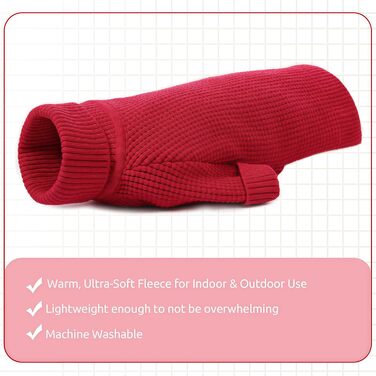 Зелений теплий зимовий пуловер для собак Konvinit, для маленьких та середніх порід (Чихуахуа, Такса, Французький бульдог), з коміром-горловиною, в'язаний, XS (30см обхват грудей)