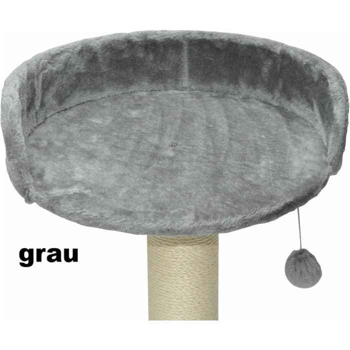 Котячий будиночок-лежанка Nanook Kratzbaum Liegeplatz Top для великих котів, XXL, діаметр 46 см, світло-сірий