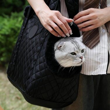 Транспортна сумка для собак та кошенят - Ергономічна, водонепроникна | Підходить для зимових прогулянок, авто та громадського транспорту