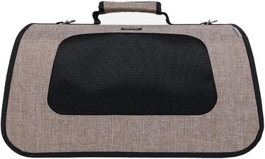 Транспортна сумка для котів та собак Wouapy, середнього розміру (40 x 24 см), бежева, дихаюча, для тварин, кроликів, хом'яків, велика сумка для перевезення в авто