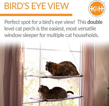 Лежак на вікно для котів K&H Pet Products, подвійний, 1 шт.